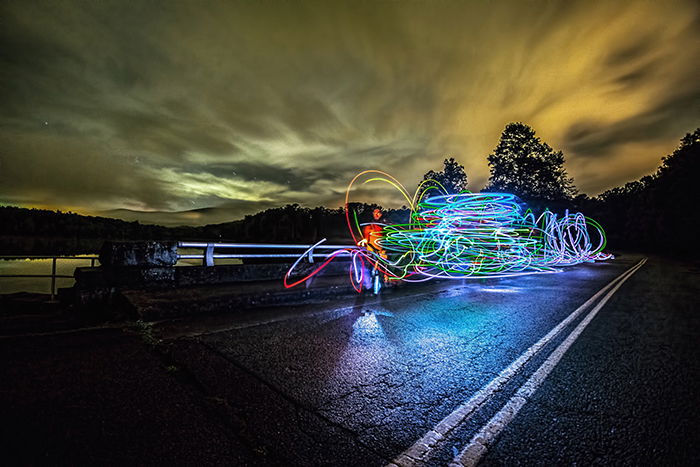 Light Painting and Graffiti at Night