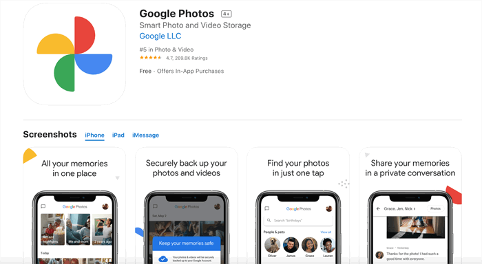 A screenshot of google photos