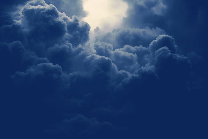 photo of storm clouds shot with an ND filter