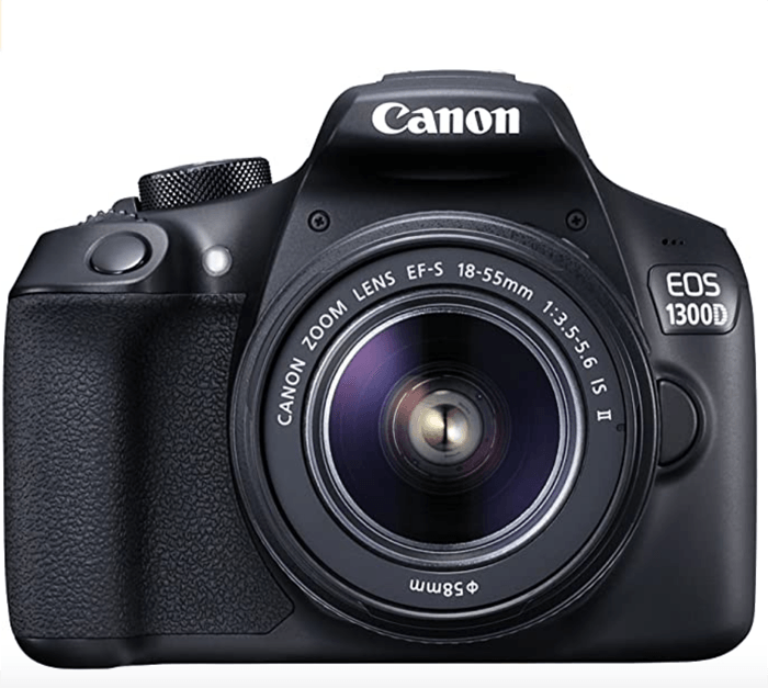 a photo of a Canon 1300D camera