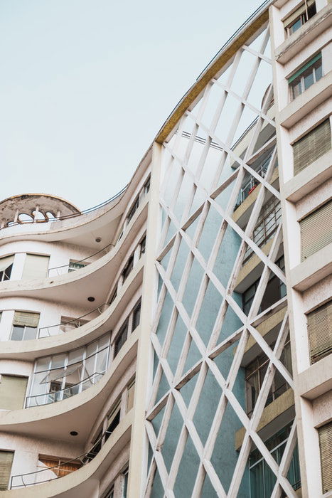 Facade of an apartment building