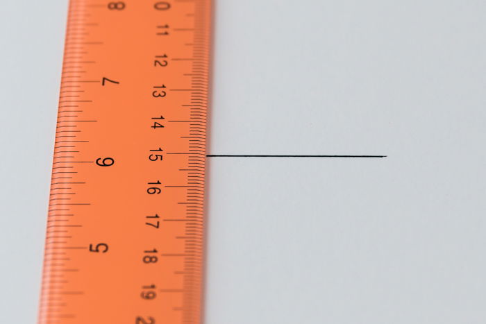 A ruler marked at 15cm