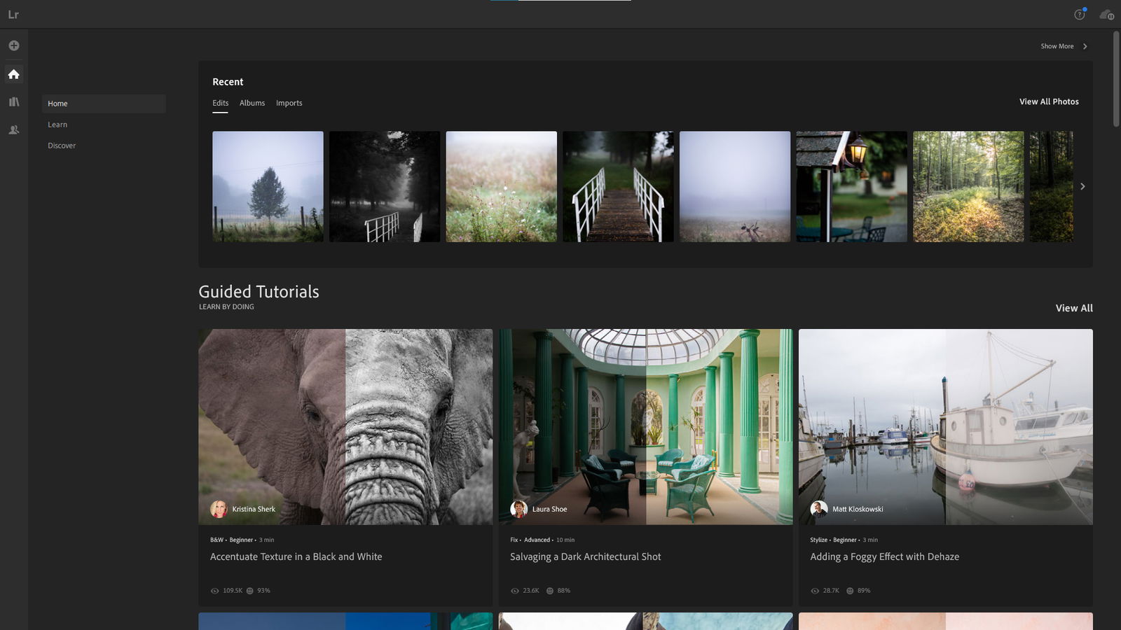 Screenshot of Adobe Lightroom CC interface