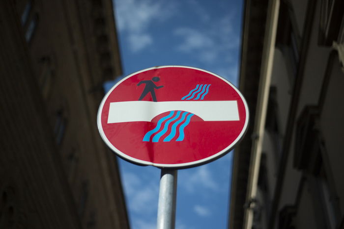 HDR photo of a street sign