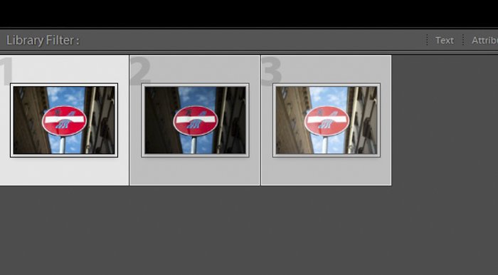 A screenshot of using Lightroom HDR merge