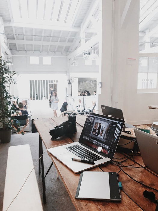 An office desk