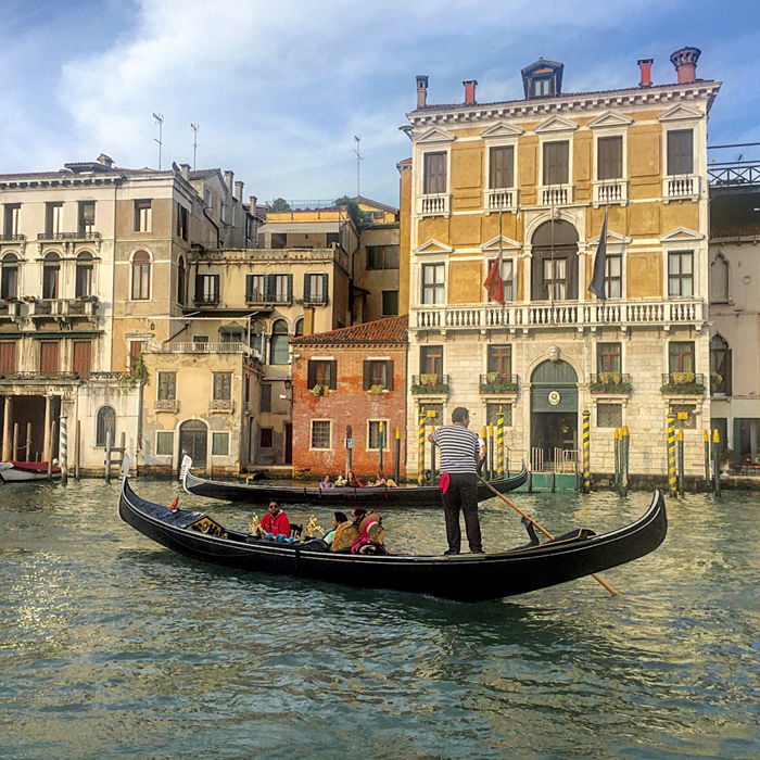 A gondola in Venice