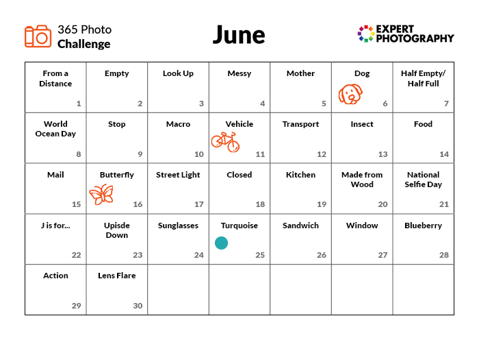 365 Photography Challenge - Download 2 Free Templates!