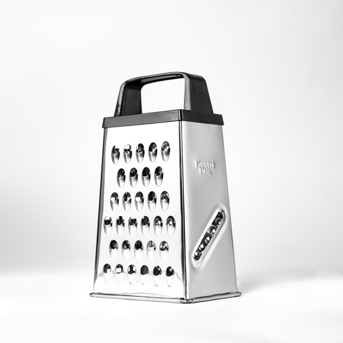 final result for cheese grater photograph between bounce boxes