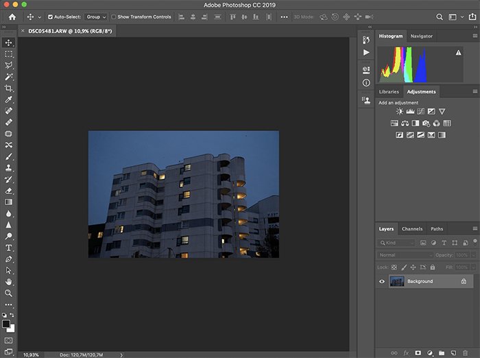 a screenshot of adobe photoshop photo editing software interface