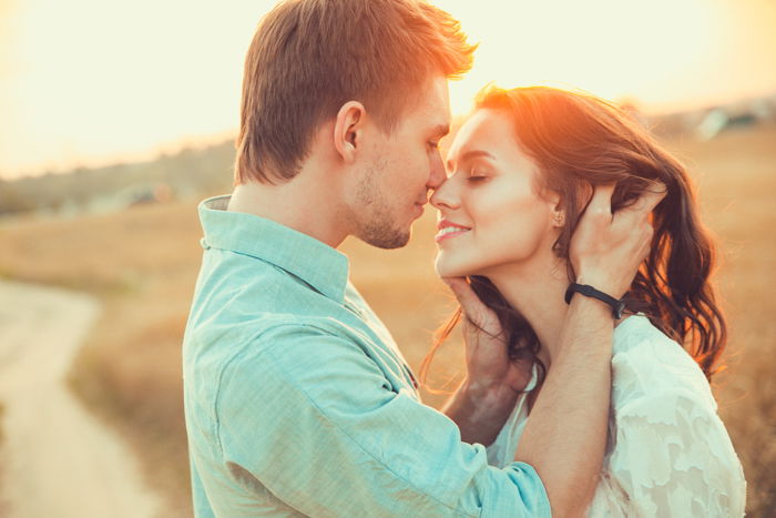 two people posing as a couple