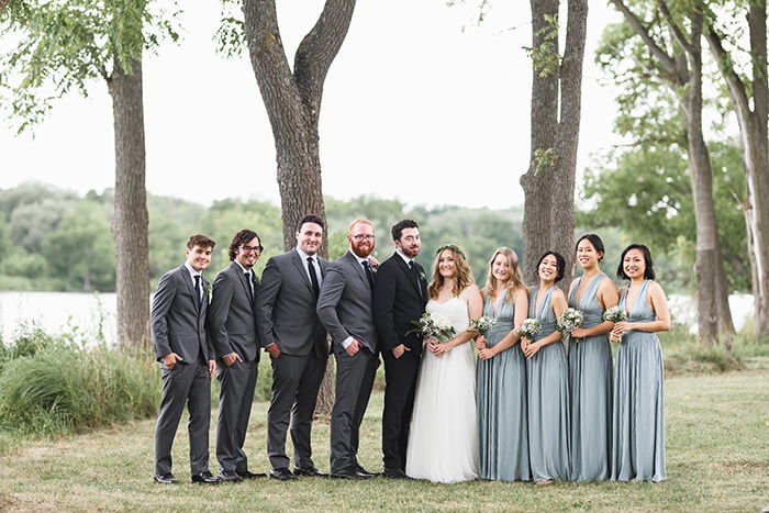 A group in a wedding ceremony photographed with a Sigma 85mm f/1.4 Art lens 