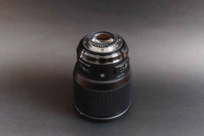 Photograph of a Sigma 85mm lens