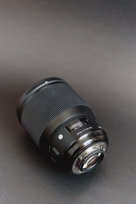 A photograph of the Sigma 85mm f/1.4 Art DG HSM lens