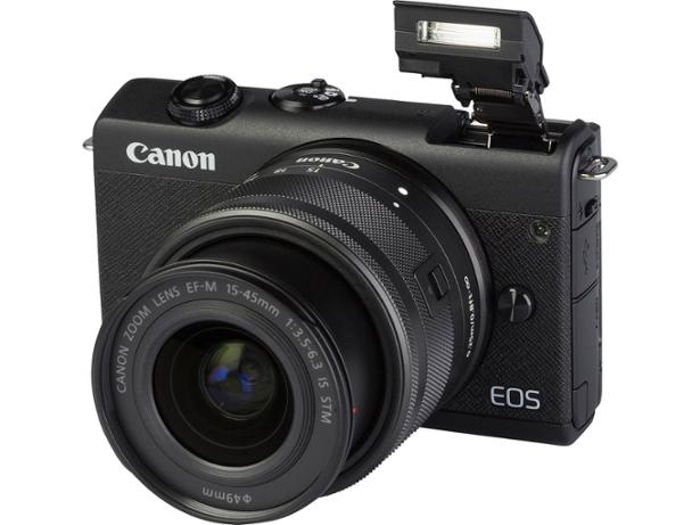 An Image of the Canon M200 mirrorless camera