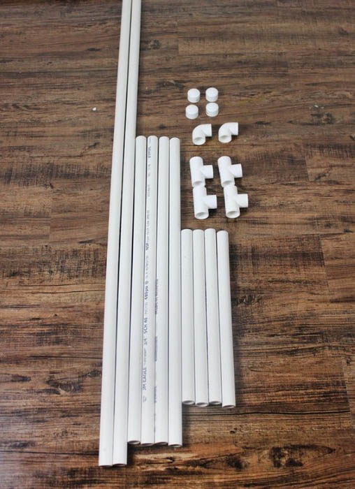 Image of PVC backdrop holders
