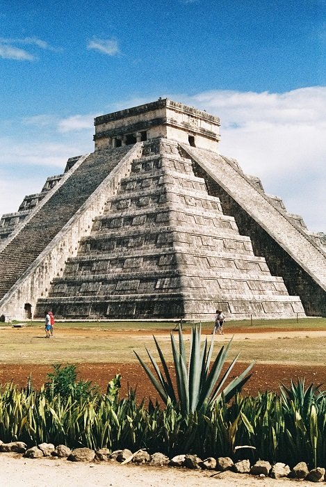 Great pyramid at Chichen Itza, Yucatan Mexico