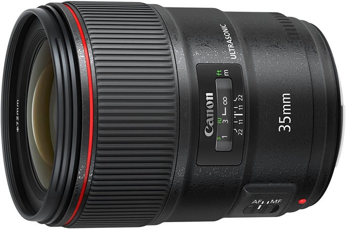 Image of the Canon EF 35mm f/1.4L II USM lens for portrait photography