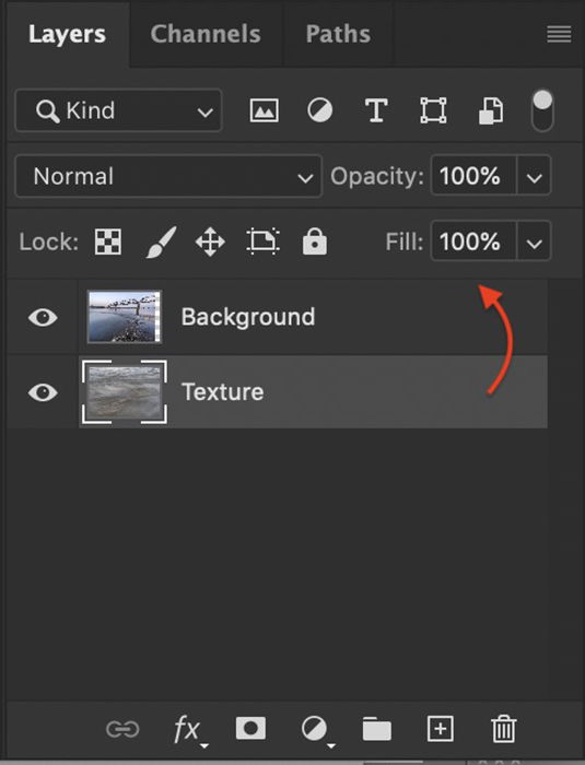 applying texture in photoshop