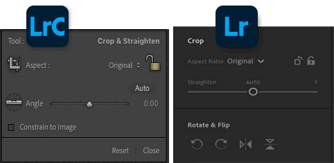 Comparing Crop tools in Lightroom vs Lightroom Classic