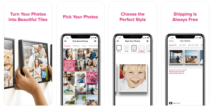 a screenshot of mixprints photo printing app