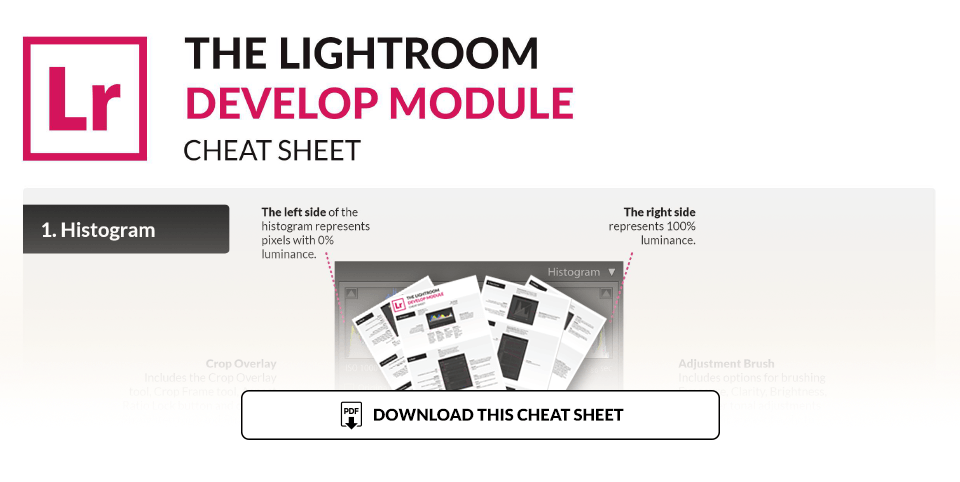 Illustration for Lightroom Develop module cheat sheet