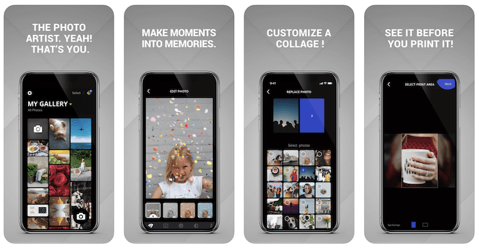 a screenshot of polaroid zip photo printing app from the iOS app store