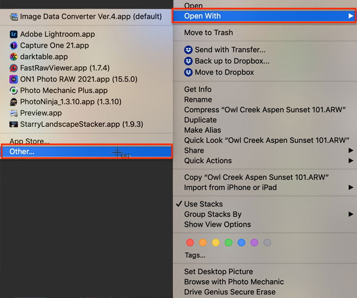 does adobe photoshop lightroom 5.7.1 support arw files