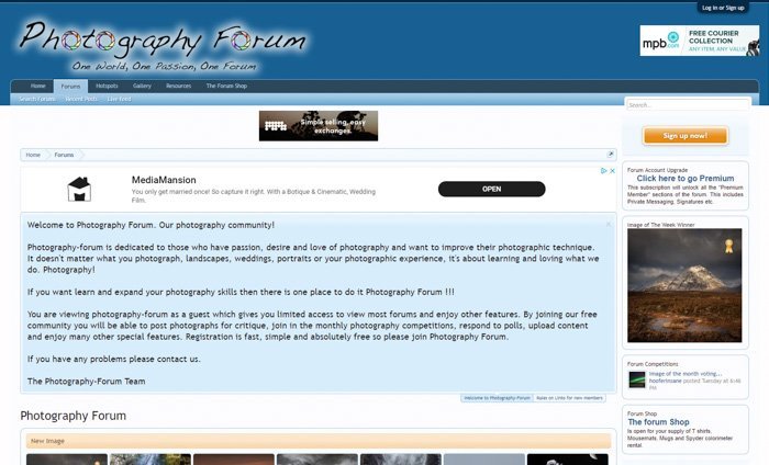 Photography Forum screenshot