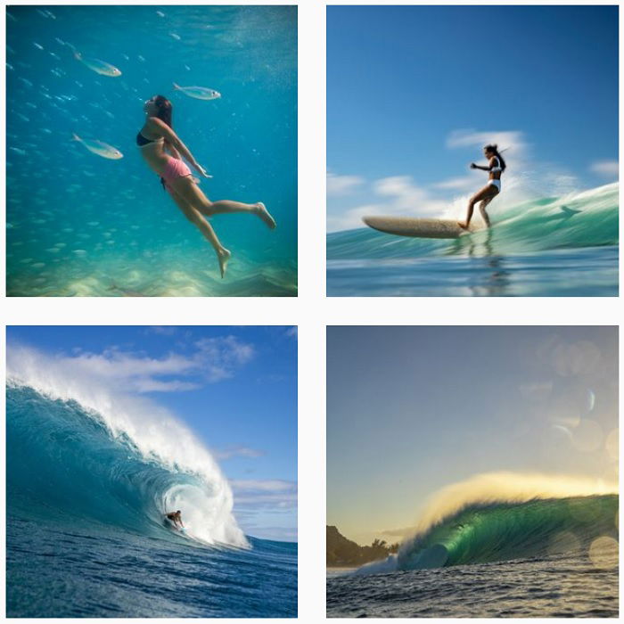 Screenshot of famous sports photographer zak noyle instagram portfolio