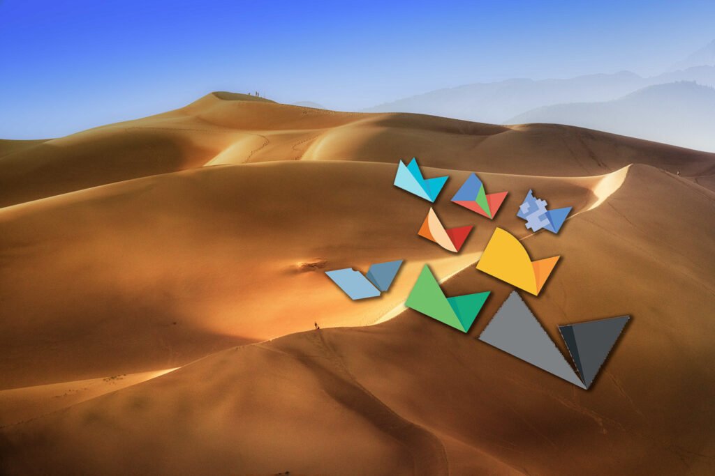 Sand dunes Nik collection icons