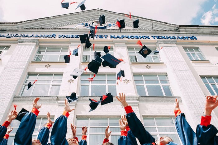 photograph of a graduation