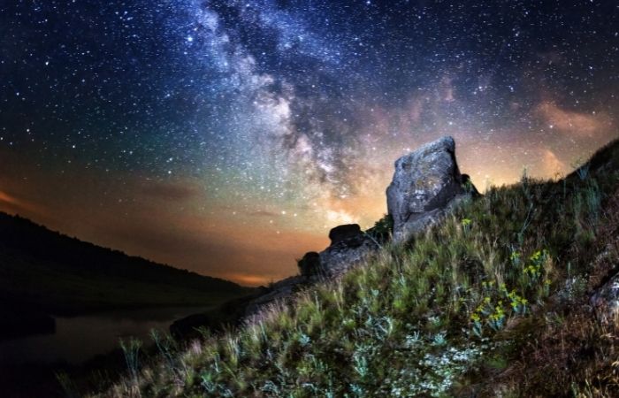 an image of the milky way