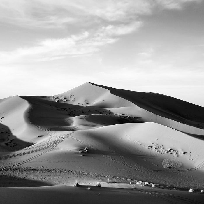  dunas de arena blanca y negra 