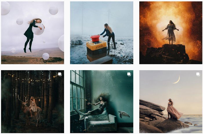 Rosie Hardy Instagram Collection of fantasy photographs