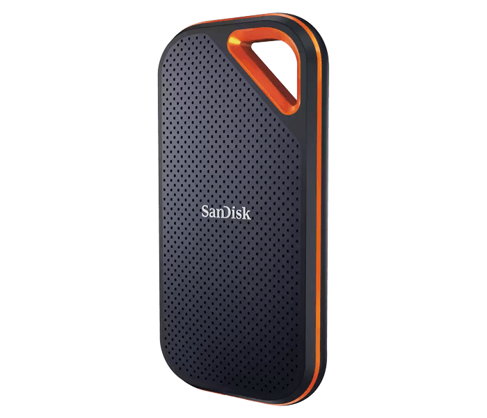 an image of a SanDisk external hard drive or SSD