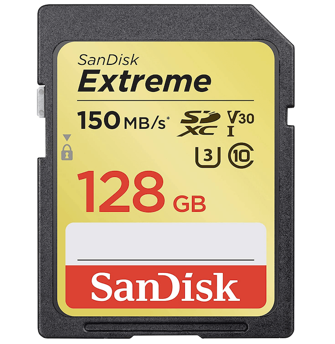 Sandisk Extreme 128GB UHS-I SD card