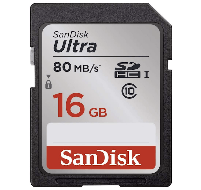 Sandisk Ultra 16GB UHS-I SD card