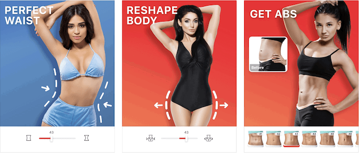 Body editing app — RetouchMe body editor online