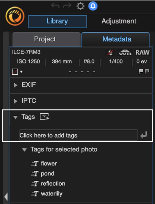 Cyberlink PhotoDirector review: screenshot metadata tab