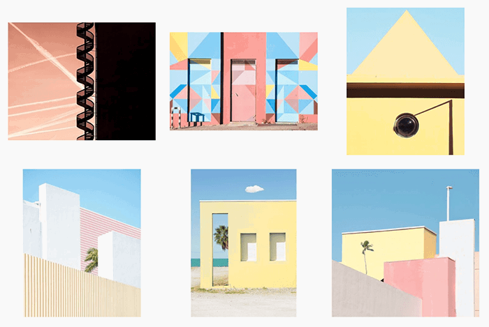 six examples of pattern in photography from Matthieu Venot 