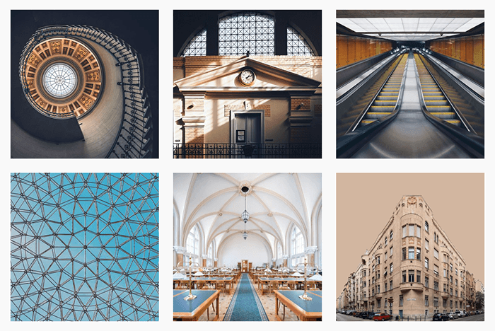 six examples of pattern in photography by Zsolt Hlinka 