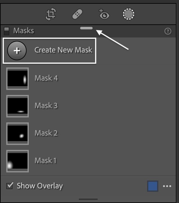 Screenshot of new layers panel for Lightroom masking