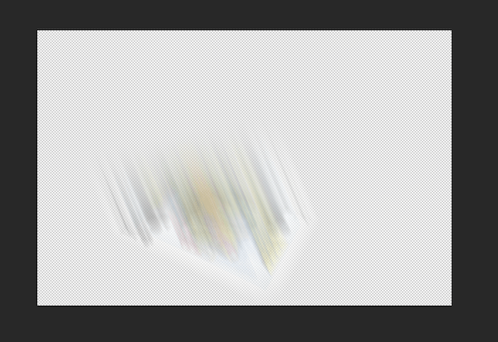 Motion blur layer in Photoshop