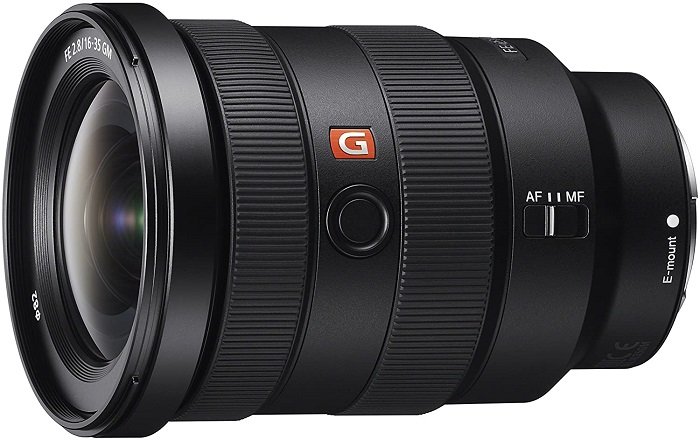 best sony fe lenses: product photo of the Sony FE 16-35mm F2.8 G Master