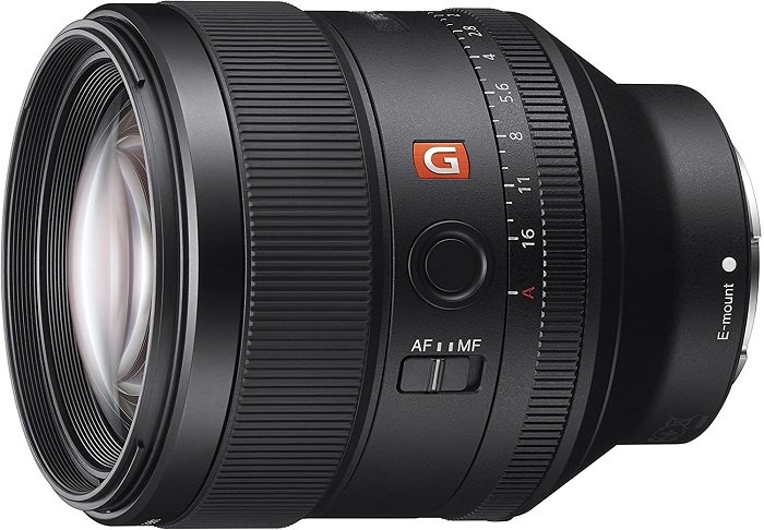 best sony fe lenses: product photo of the Sony FE 85mm F1.4 G Master