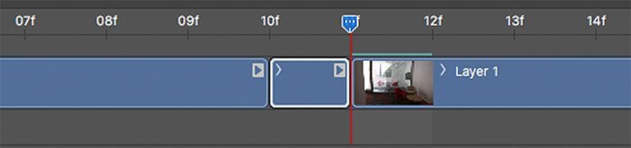 timelapse in photoshop: a screenshot of how to split a video on the image sequence bar in photoshop