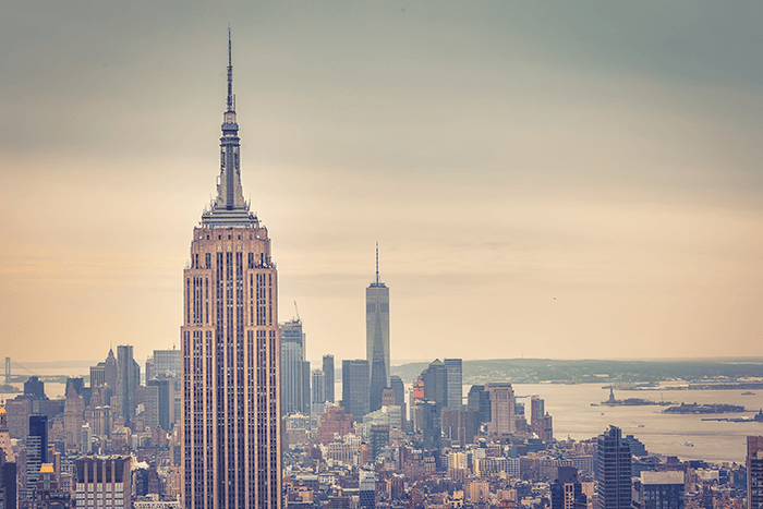 cityscape photography: The Empire State Building shot from the Rockerfeller Centre