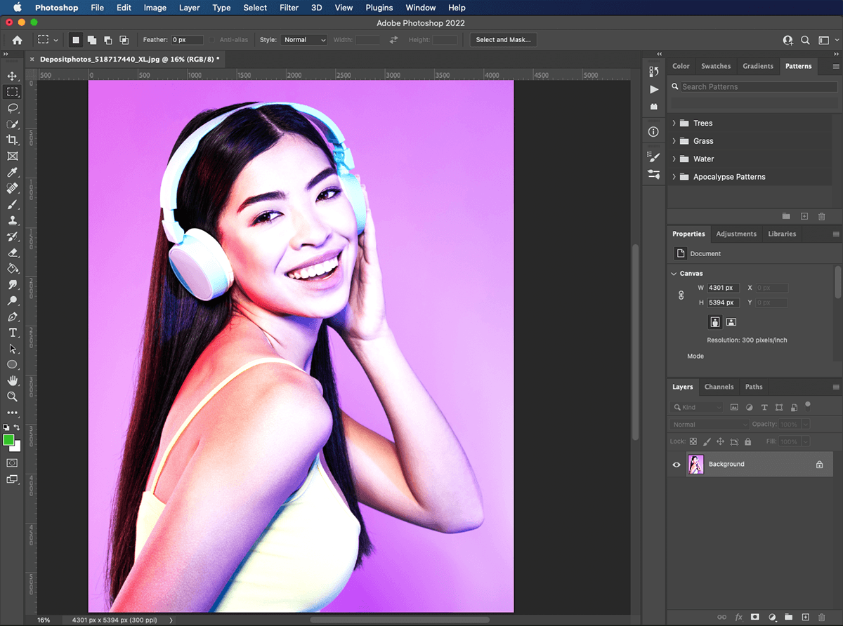 step 1: screenshot of your image opened on photoshop to create a pop art effect