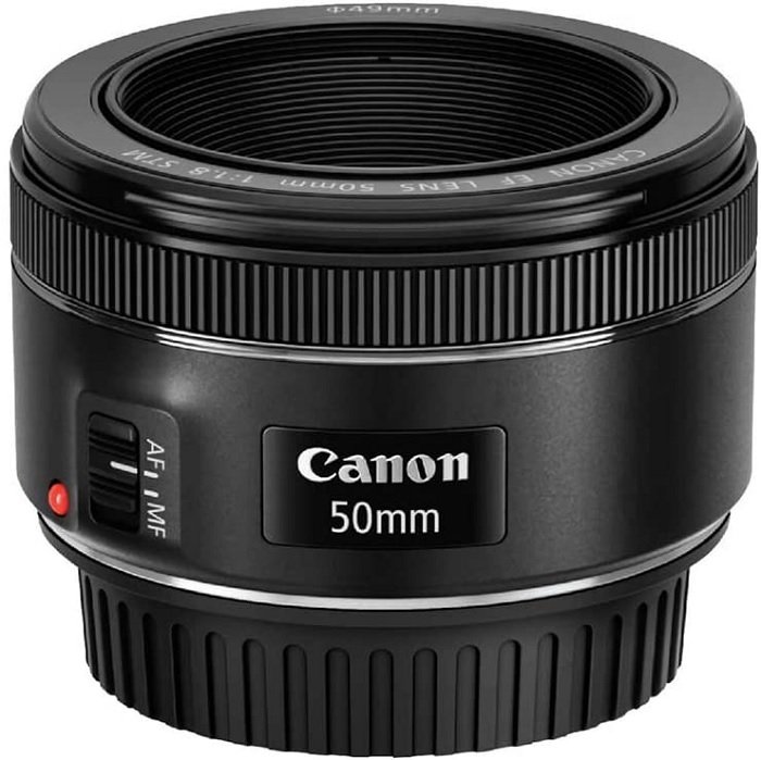 gifts for photographers: product photo of the Canon EF 50mm camera lens